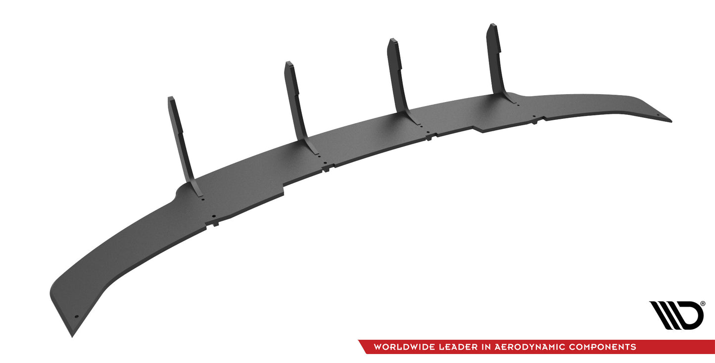 Maxton Design "Street Pro" difuzor zadního nárazníku pro Audi RS4 B8, plast ABS bez povrchové úpravy