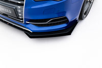 Maxton Design "Street Pro" spoiler pod přední nárazník s křidélky pro Audi A3 8V, plast ABS bez povrchové úpravy, S-Line Sedan
