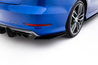 Maxton Design "Street Pro" boční difuzory pod zadní nárazník pro Audi A3 8V, plast ABS bez povrchové úpravy, Sedan