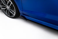 Maxton Design křidélka bočních difuzorů pro Audi A3 8V, černý lesklý plast ABS, sedan S-Line