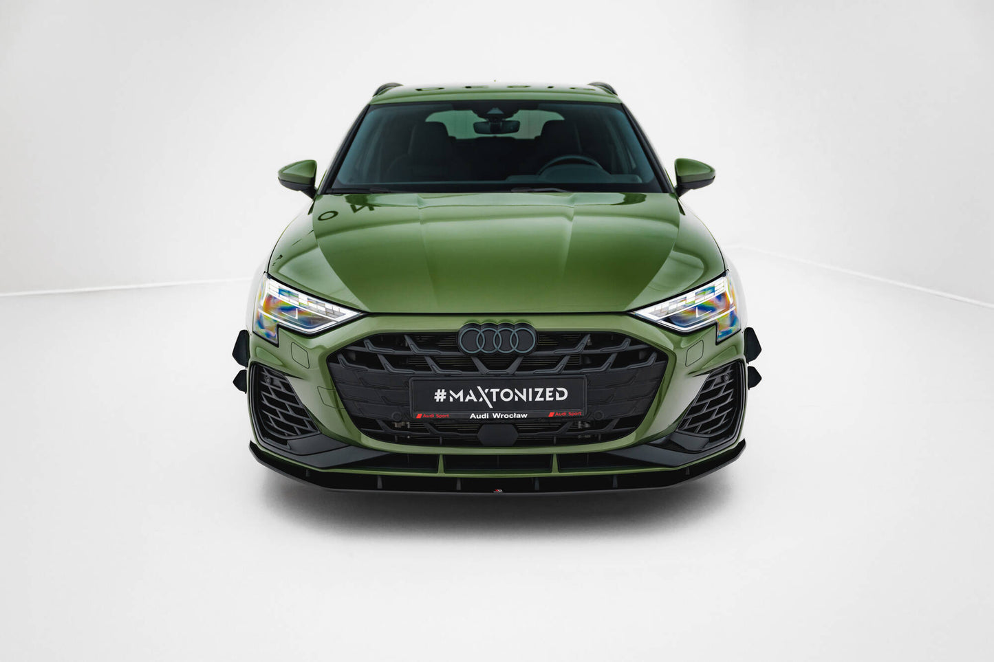 Maxton Design "Street Pro" spoiler pod přední nárazník pro Audi A3 8Y Facelift, plast ABS bez povrchové úpravy, S-Line / S-Line Sedan