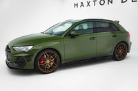 Maxton Design "Street Pro" difuzory pod boční prahy pro Audi A3 8Y Facelift, plast ABS bez povrchové úpravy, S-Line / S-Line Sedan