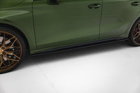 Maxton Design "Street Pro" difuzory pod boční prahy pro Audi A3 8Y Facelift, plast ABS bez povrchové úpravy, S-Line / S-Line Sedan, s černou a červenou linkou