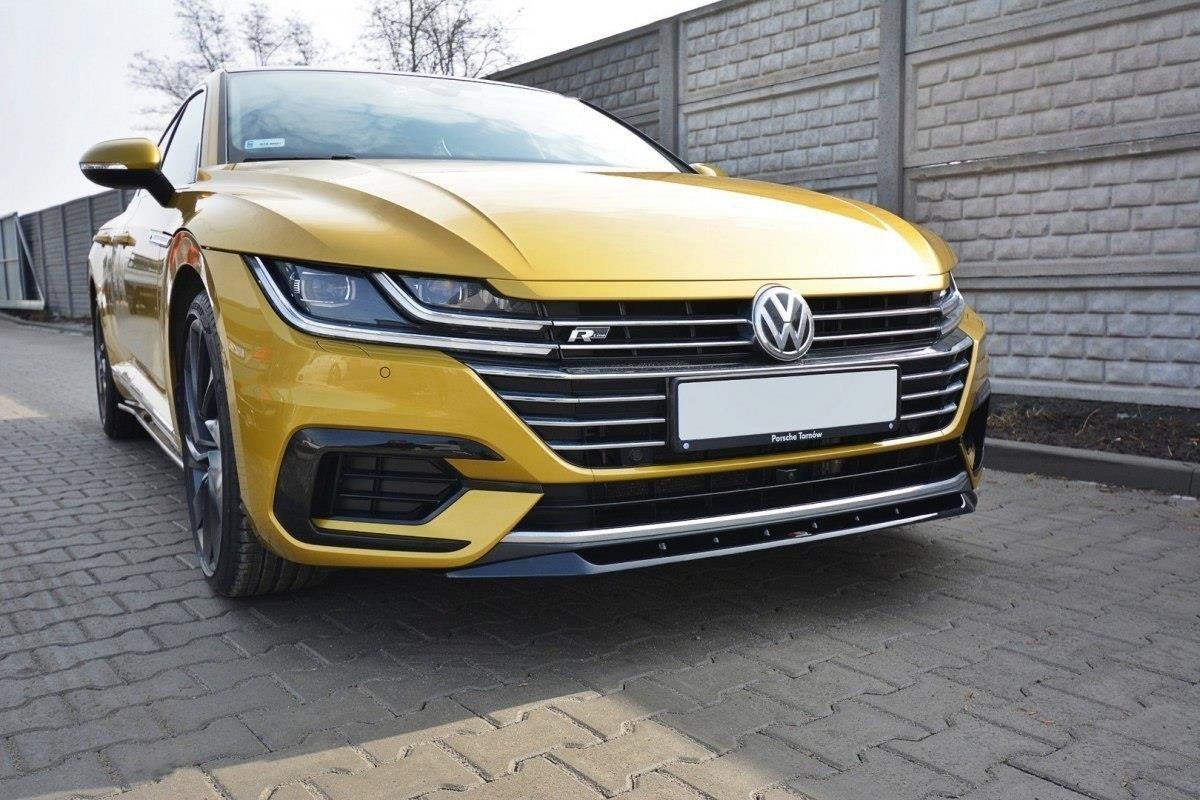 Maxton Design spoiler pod přední nárazník ver.2 pro Volkswagen Arteon, plast ABS bez povrchové úpravy