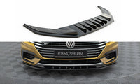 Maxton Design spoiler pod přední nárazník ver.3 pro Volkswagen Arteon, černý lesklý plast ABS