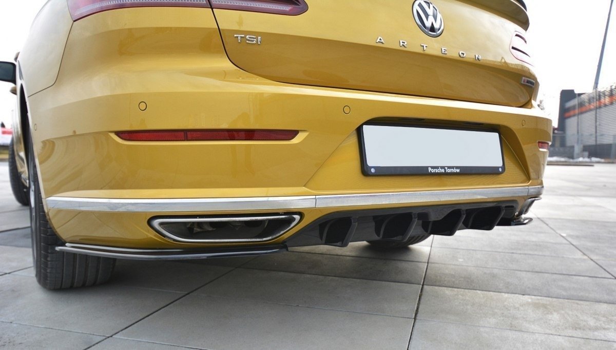 Maxton Design vložka zadního nárazníku pro Volkswagen Arteon, plast ABS bez povrchové úpravy