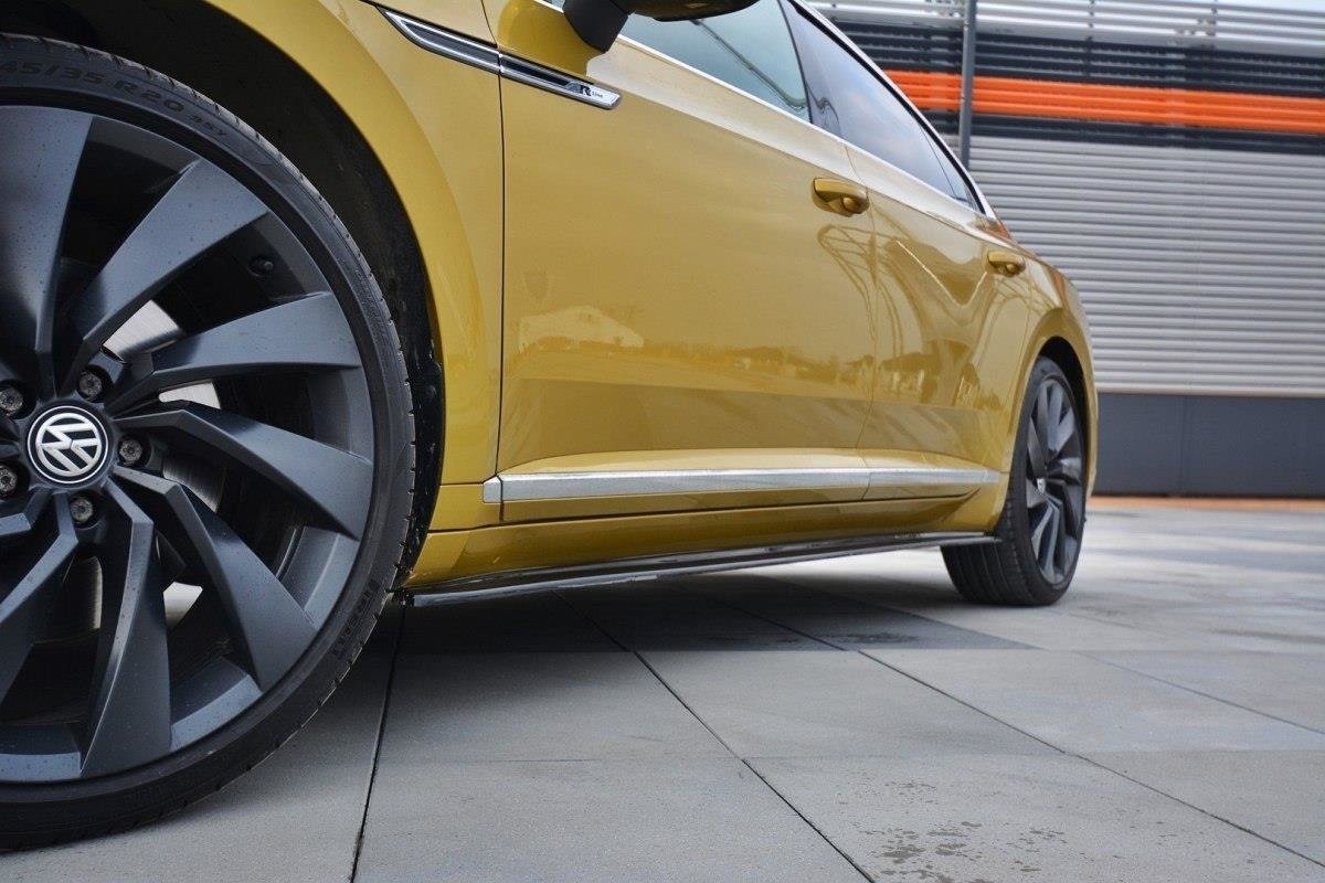 Maxton Design difuzory pod boční prahy pro Volkswagen Arteon, plast ABS bez povrchové úpravy