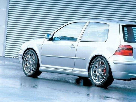 Maxton Design boční prahy pro Volkswagen Golf Mk4, plast ABS bez povrchové úpravy, 25th Anniversary look