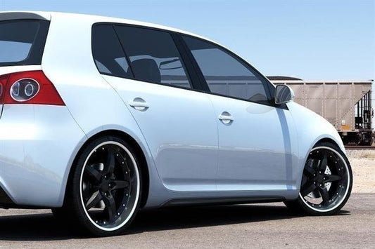 Maxton Design boční prahy pro Volkswagen Golf Mk5, plast ABS bez povrchové úpravy, GTI look (Mk6)