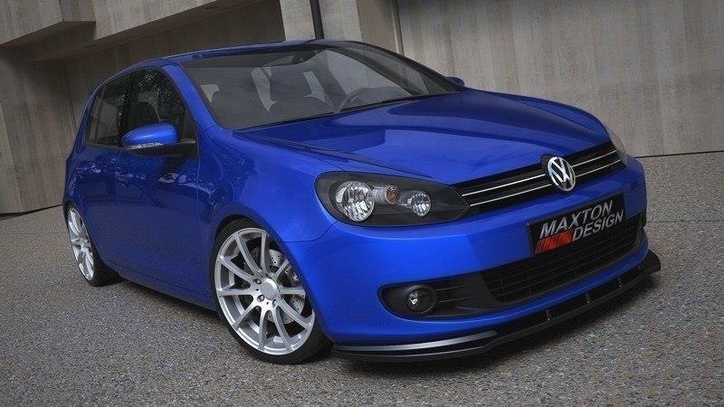 Maxton Design spoiler pod přední nárazník pro Volkswagen Golf Mk6, plast ABS bez povrchové úpravy