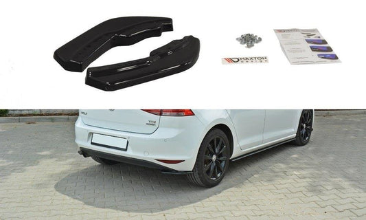 Maxton Design boční difuzory pod zadní nárazník pro Volkswagen Golf Mk7, plast ABS bez povrchové úpravy