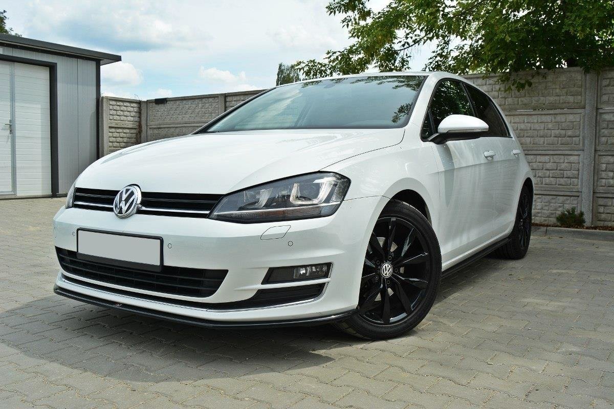 Maxton Design difuzory pod boční prahy pro Volkswagen Golf Mk7, plast ABS bez povrchové úpravy