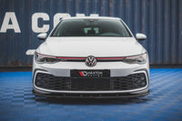 Maxton Design spoiler pod přední nárazník pro Volkswagen Golf GTD Mk8, černý lesklý plast ABS