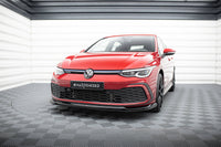Maxton Design spoiler pod přední nárazník ver.6 pro Volkswagen Golf GTD Mk8, černý lesklý plast ABS