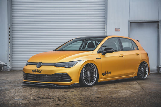 Maxton Design difuzory pod boční prahy ver.2 pro Volkswagen Golf Mk8, černý lesklý plast ABS