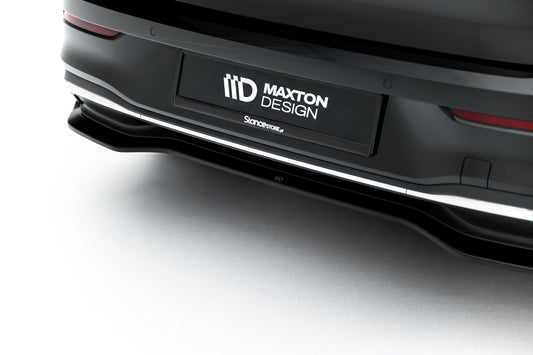 Maxton Design spoiler pod zadní nárazník pro Volkswagen Golf Mk8 Facelift, černý lesklý plast ABS