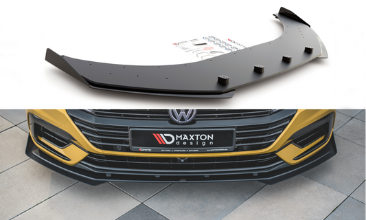Maxton Design "Racing durability" spoiler pod přední nárazník s rohovými splittery pro Volkswagen Arteon