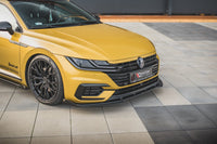 Maxton Design "Racing durability" spoiler pod přední nárazník s rohovými splittery pro Volkswagen Arteon, plast ABS bez povrchové úpravy