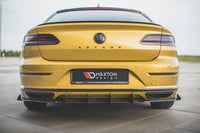 Maxton Design "Racing durability" vložka zadního nárazníku s křidélky pro Volkswagen Arteon, plast ABS bez povrchové úpravy