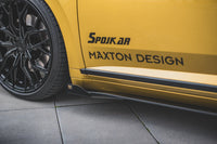 Maxton Design "Racing durability" difuzory pod boční prahy s křidélky pro Volkswagen Arteon, plast ABS bez povrchové úpravy, s červenou linkou