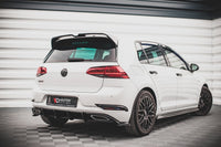 Maxton Design "Racing durability" difuzor pod zadní nárazník pro Volkswagen Golf Mk7 FL, plast ABS bez povrchové úpravy, s černou a červenou linkou