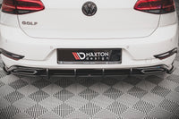 Maxton Design "Racing durability" difuzor pod zadní nárazník pro Volkswagen Golf Mk7 FL, plast ABS bez povrchové úpravy, s červenou linkou