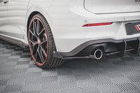 Maxton Design "Racing durability" difuzory pod zad. nárazník s křidélky pro Volkswagen Golf GTE Mk8, Mk8 Facelift, plast ABS bez povrchové úpravy