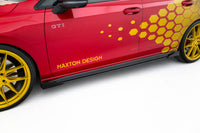 Maxton Design křidélka bočních difuzorů pro Volkswagen Golf GTE Mk8, Mk8 Facelift, černý lesklý plast ABS