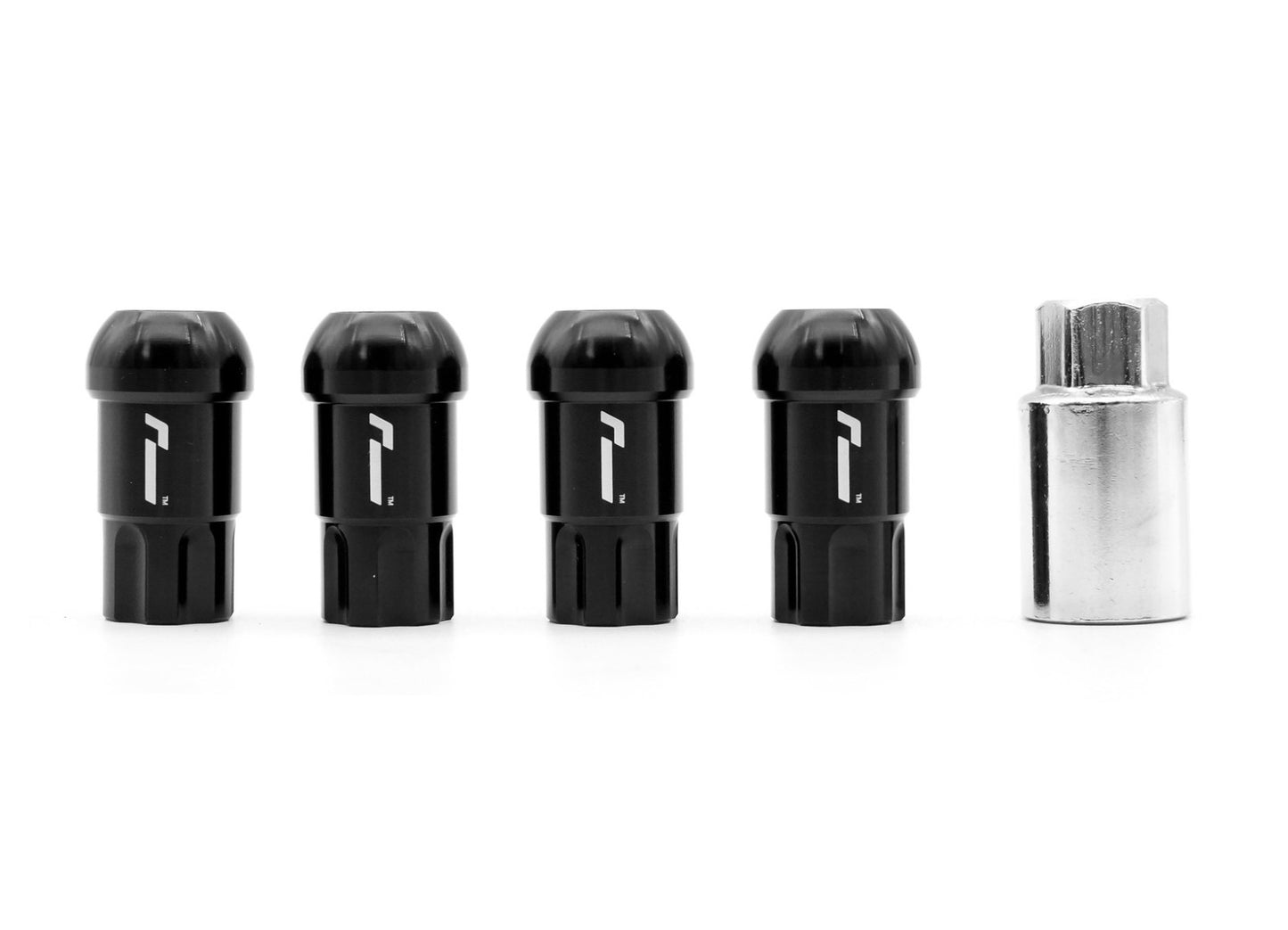 Racingline pojistné matice závit M14x1,5 sedlo 60°, sada 4 kusů + klíč