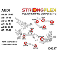 STRONGFLEX 021977B: Zadní spodní rameno - přední silentblok pro Audi