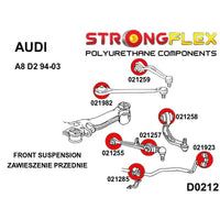 STRONGFLEX 021982A: Přední horní rameno - silentblok SPORT pro Audi