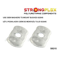 STRONGFLEX 022045A: Zadní nápravnice - silentblok SPORT pro Audi