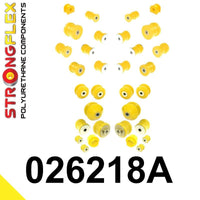 STRONGFLEX 026218A: Sada - silentbloky přední a zadní nápravy SPORT pro Audi