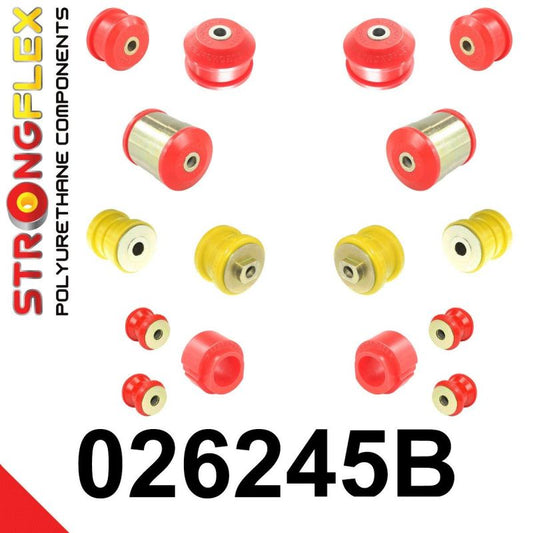 STRONGFLEX 026245B: Sada - silentbloky přední nápravy pro Audi