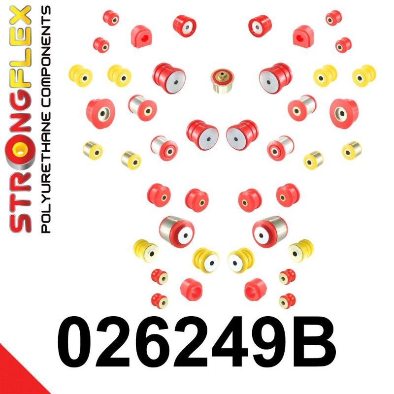 STRONGFLEX 026249B: Sada - kompletní sada silentbloků pro Audi