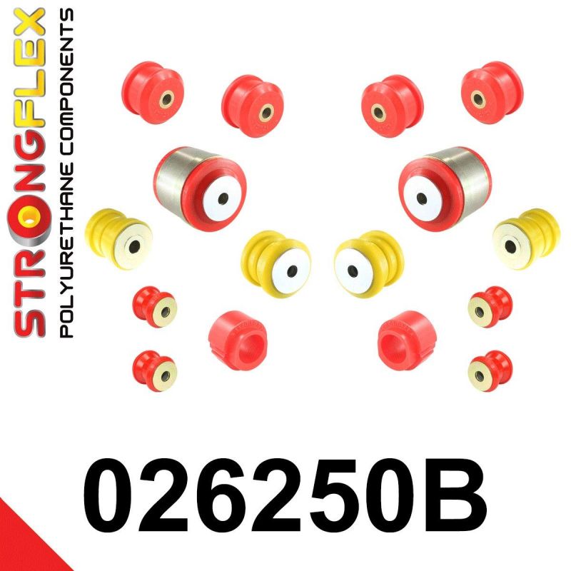 STRONGFLEX 026250B: Přední náprava - sada silentblokov pro Audi