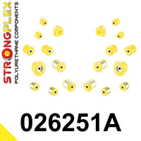 STRONGFLEX 026251A: Sada - silentbloky zadní nápravy SPORT pro Audi