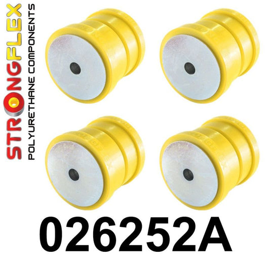 STRONGFLEX 026252A: ZADNÁ nápravnice - SADA silentbloků SPORT pro Audi