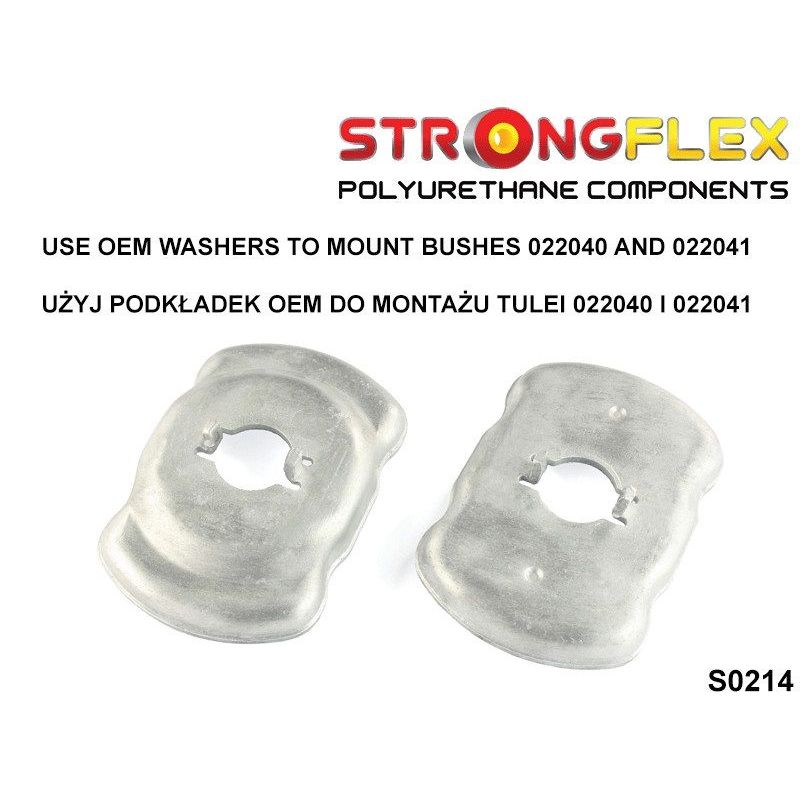 STRONGFLEX 026261A: Zadní nápravnice - sada silentbloků SPORT pro Audi