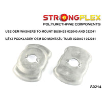 STRONGFLEX 026261A: Zadní nápravnice - sada silentbloků SPORT pro Audi