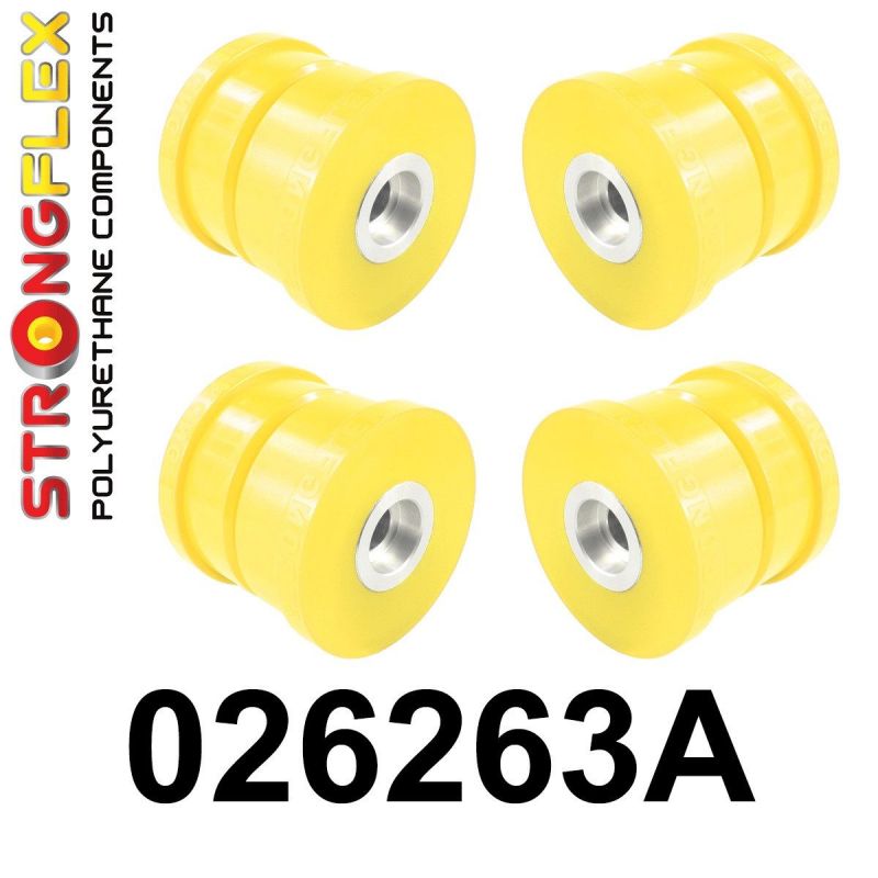 STRONGFLEX 026263A: Zadní nápravnice - sada silentbloků SPORT pro Audi