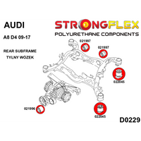 STRONGFLEX 026263B: Zadní nápravnice - sada silentbloků pro Audi