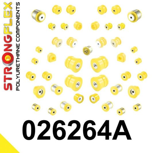 STRONGFLEX 026264A: Kompletní sada silentbloků SPORT pro Audi