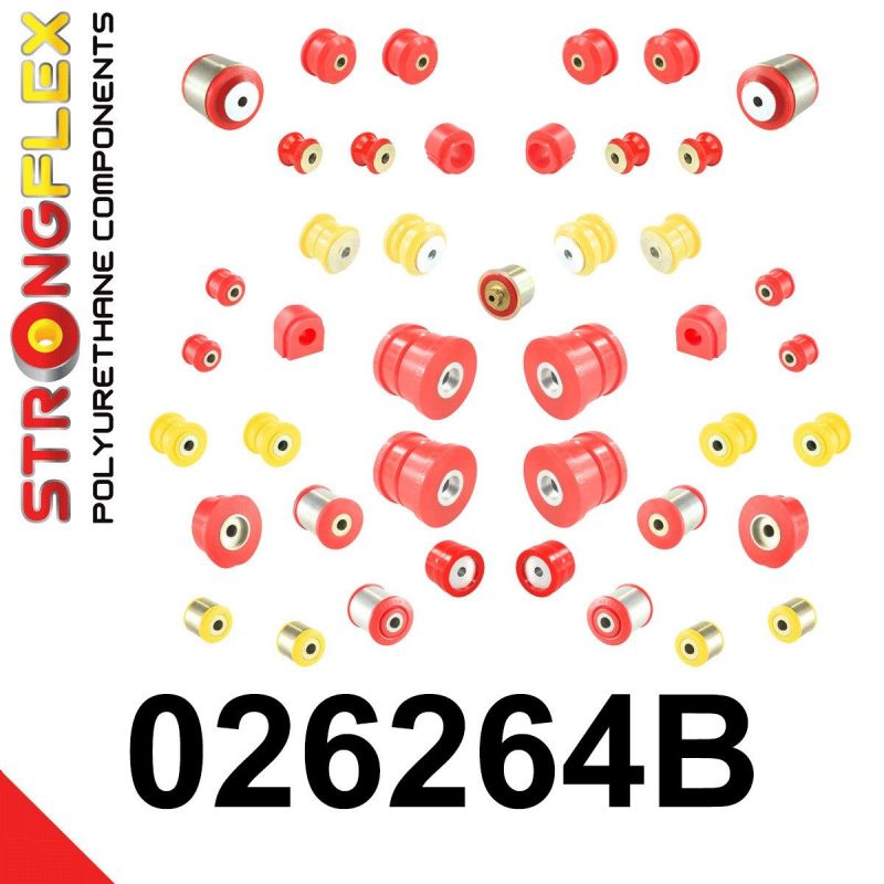 STRONGFLEX 026264B: Kompletní sada silentbloků pro Audi