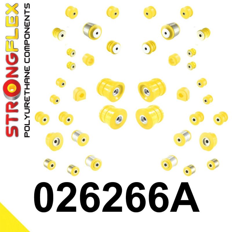 STRONGFLEX 026266A: Kompletní sada silentbloků SPORT pro Audi
