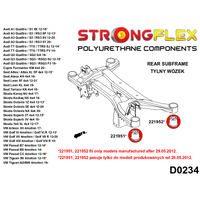 STRONGFLEX 026275A: Kompletnáísada silentbloků SPORT pro Audi