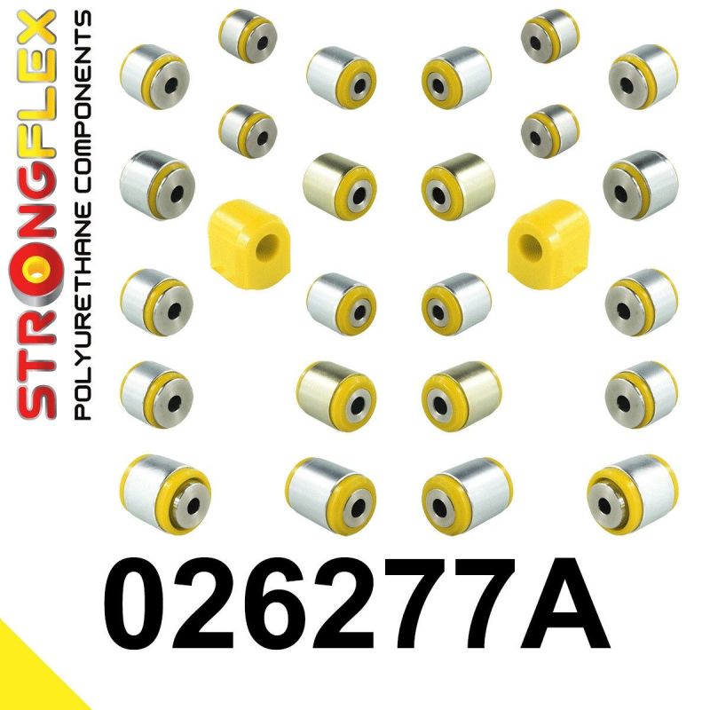 STRONGFLEX 026277A: Zadní náprava - sada silentbloků SPORT pro Audi