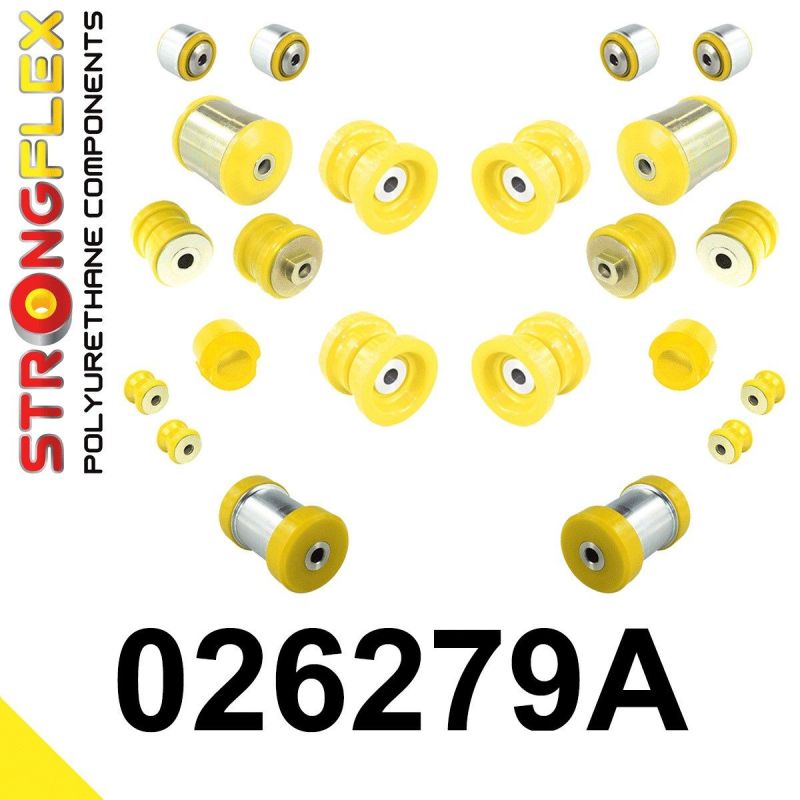 STRONGFLEX 026279A: Kompletní sada silentbloků SPORT pro Audi