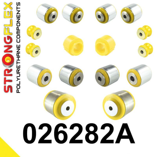 STRONGFLEX 026282A: Přední náprava - sada silentbloků SPORT pro Audi