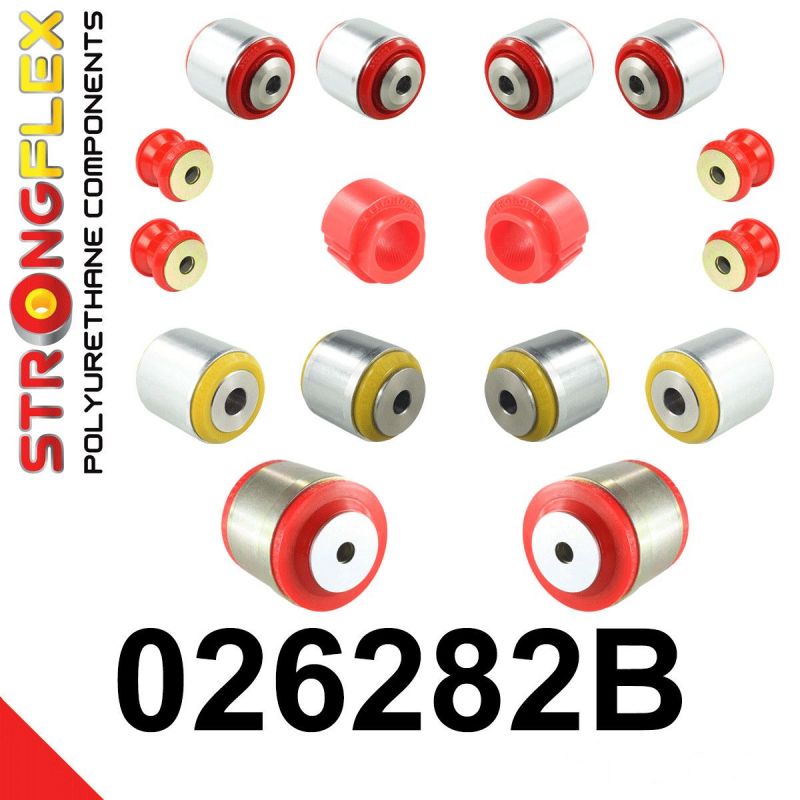 STRONGFLEX 026282B: Přední náprava - sada silentbloků pro Audi